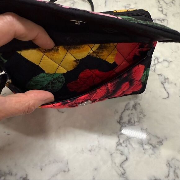 Vera Bradley mini Vivian crossbody RFID Colorful Floral Women's Bag - Picture 6 of 10
